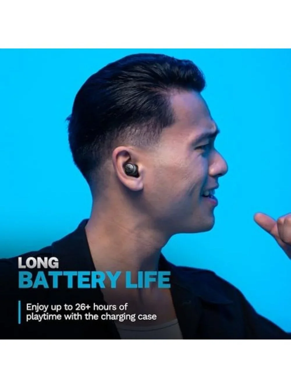 Wireless Earbuds with Dual Connect, EQ3 Sound, Compact & Lightweight Design